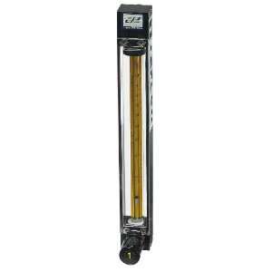 Cole Parmer Direct Reading PTFE Glass Flowmeter, 150 mm, with valve 
