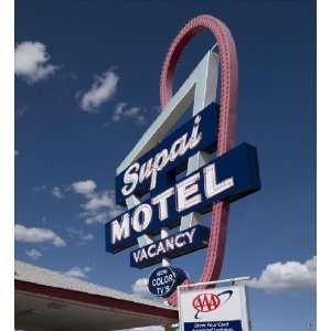  Supai Motel sign Route 66 Seligman Arizona 24 X 22 