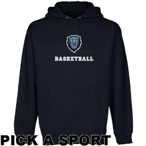 Columbia University Lions Custom Sport Logo Applique Pullover Hoodie 