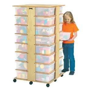  Mobile Cubby Storage Tower 32 Cubbies without Tubs Office 