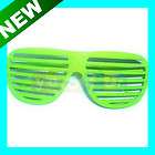 Green Full Shutter Glasses Shades Sunglasses Club Party