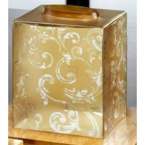  AMBER COLLECTION GLASS TISSUE HOLDER