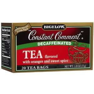 Bigelow Constant Comment Decaf Tea Bags Grocery & Gourmet Food