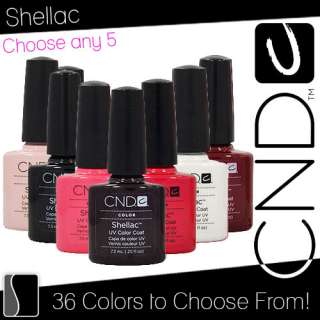 Nail Polish CND Shellac UV Gel 0.25 Ounces Manicure Soak Off Color 