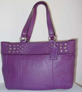 NWT Coach Studded Leather tote Bag 15235  