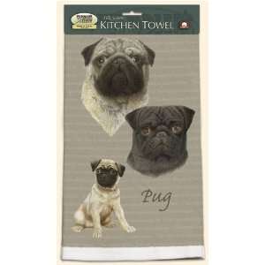  David Kiphuth Dog Breed Kitchen Towel  Pug