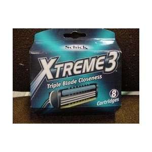 Schick Xtreme3 Refills   8 Cartridges