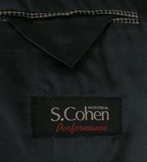 Cohen Performance Sport Coat Gray Black 44L Wool  