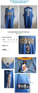 Denver Nuggets #3 Iverson basketball Jersey 52 54 56 60  