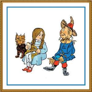   Denslow Wizard of Oz Counted Cross Stitch Chart Free Ship USA  