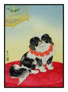 Ohara Shoson Koson Pekingese Dog Counted Cross Stitch Chart  