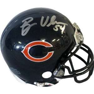  Brian Urlacher Autographed Chicago Bears Mini Helmet 