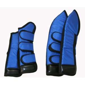   Length Set of Four Horse Shipping Boots Royal Blue