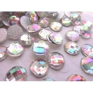   faceted Sparkly Hot Fix Iron On 10mm Rhinestone Jewel (E14 Crystal AB