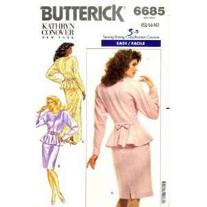  Butterick 6685 Sewing Pattern Misses Kathryn Conover Top 