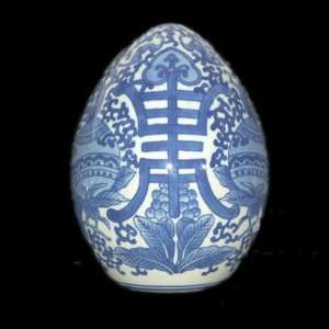  Giant Blue and White Royal Crest Egg 