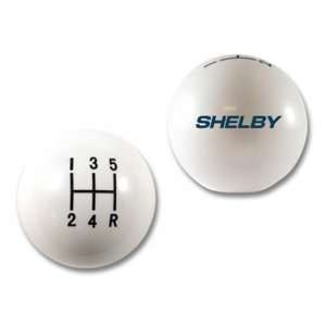  SHELBY 2005 2009 FORD MUSTANG GT WHITE 5 SPEED SHIFT KNOB 