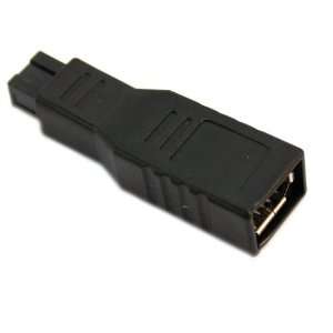  IEEE 1394 9 Pins Male to 6 Pins Female Firewire Convertor 