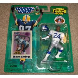  2000 Shawn Springs NFL Starting Lineup Figure Toys 