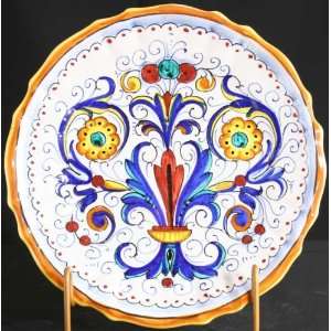  Vintage Italian Deruta Ceramic Hand Painted Plate Mari 