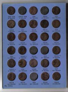 Partial Set of Lincoln Cents 1909 to 1940 Set #3  