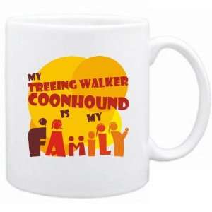  New  My Treeing Walker Coonhound Is My Family  Mug Dog 