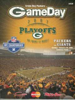 Giants Packers NFC Championship Program 1 20 08 MINT  