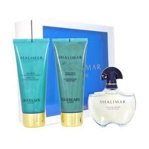 SHALIMAR LIGHT Perfume. 3 PC. GIFT SET ( EAU DE TOILETTE SPRAY 1.7 oz 