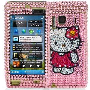   PINK HELLO KITTY CRYSTAL BLING CASE COVER FOR NOKIA N8 Electronics