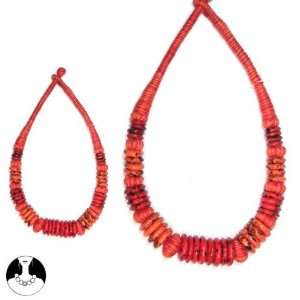   sg paris women necklace choker coral mixed natural material Jewelry