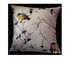 YELLOW BIRD Modern Contemporary Pillow  