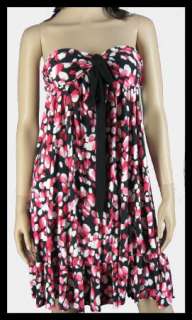 New Lapis Pink Convertible Summer Sun Strapless/halter skirt Dress Sz 