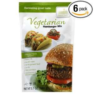 Harmony Valley Vegetarian Hamburger Mix, 5.7 Ounce (Pack of 6)  