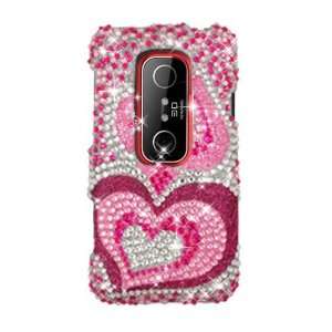  Pink Heart 395 With Full Rhinestones Hard Protector Case 