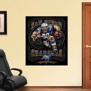  San Diego Chargers Fathead Wall Graphic Bolting Charger 