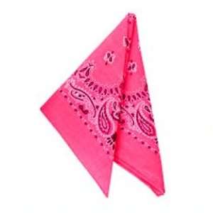  Pink Paisley Cowgirl Bandannas (1 dz)