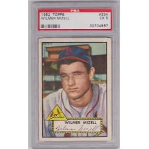  1952 Topps Wilmer Mizell RC Hi# #334 PSA 5   Cardinals 