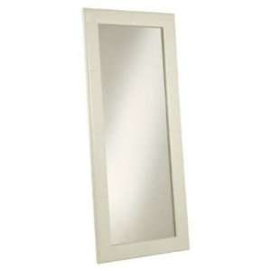   300 WHT Manchester Leather Large Floor Mirror in White HS MIR 300 WHT