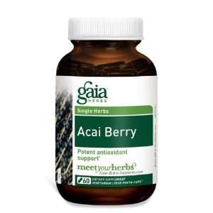  Gaia Herbs Acai Berry Liquid Filled 60 Vegetarian Capsules 