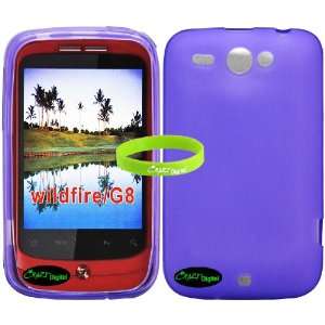  Premium Purple TPU Skin Case for HTC WildFire A3333 