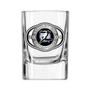 Tampa Bay Lightning 2004 Stanley Cup Champions 2 Ounce Square Shot 