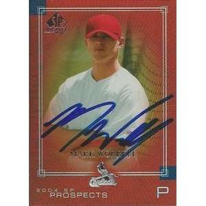  Mark Worrell Signed Cardinals 2004 UD SP Prospects Card 