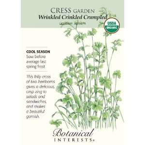  Wrinkled Crinkled Crumpled Cress Seeds   750 mg   Organic 
