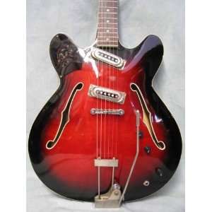  Framus Red Burst Semi Hollow Electric Guitar Musical Instruments