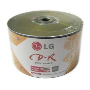 50 LG LightScribe CD R 52x Light Scribe Printable Media 715286414969 