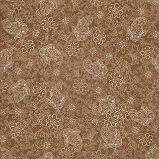 Awesome BROWN & PINK PAISLEY Scrapbook Paper Set (4)  