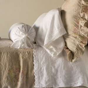  linen with crochet lace sheets