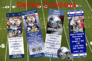 Birthday Invitations Dallas Cowboys Personalized ★  