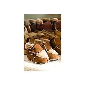  Childrens Sheepskin Baby Booties with Velcro Baby