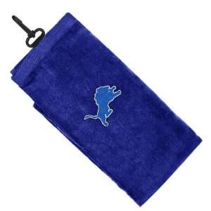  Detroit Lions Blue Embroidered Golf Towel Sports 